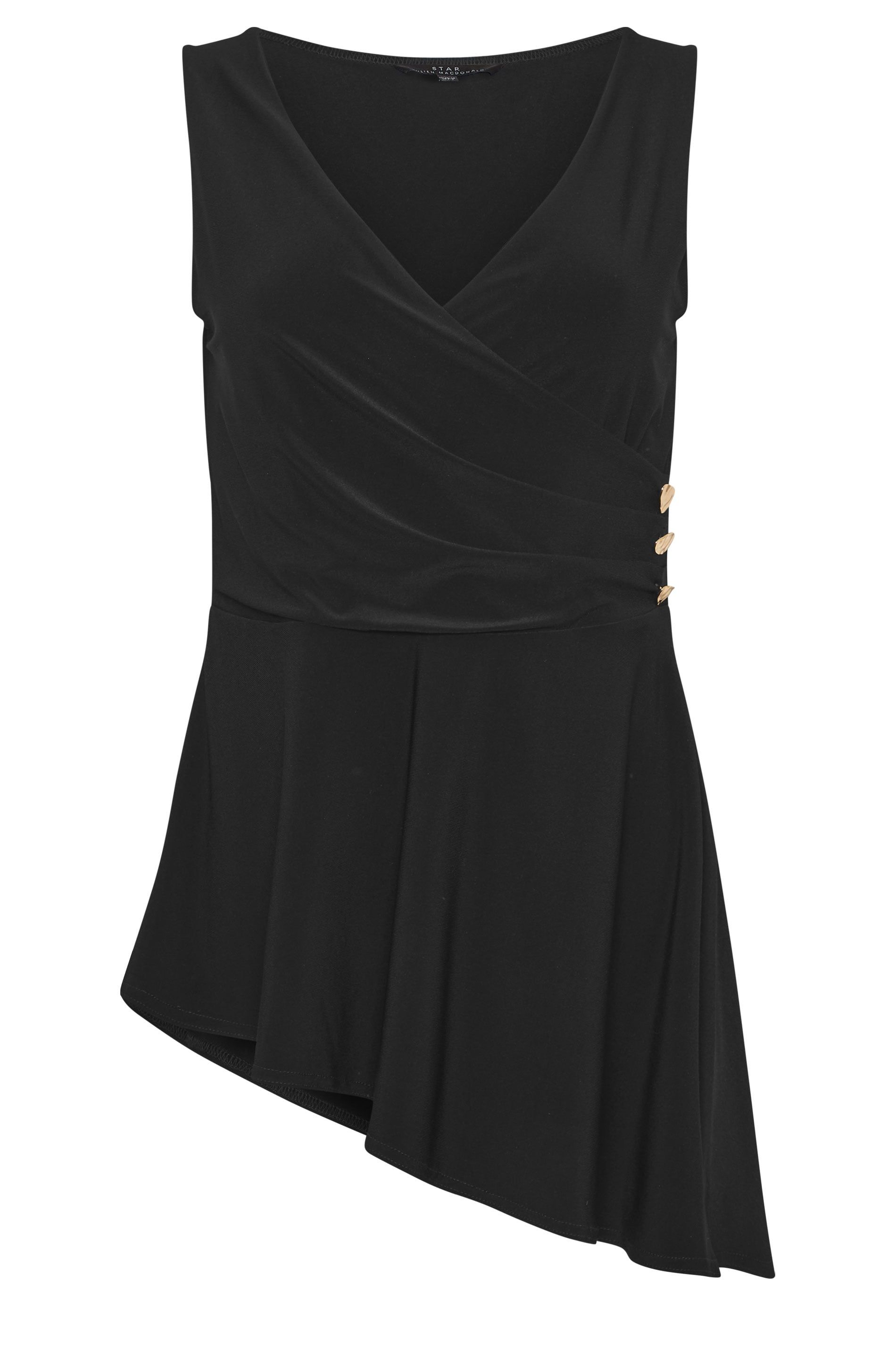 Star by Julien Macdonald Metal Detail Wrap Top