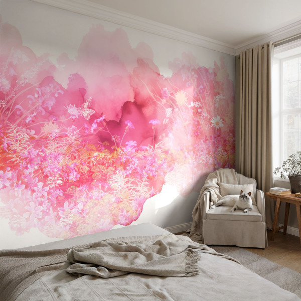 Samoprzylepna tapeta Floralny wzór 104x70 Wallfluent