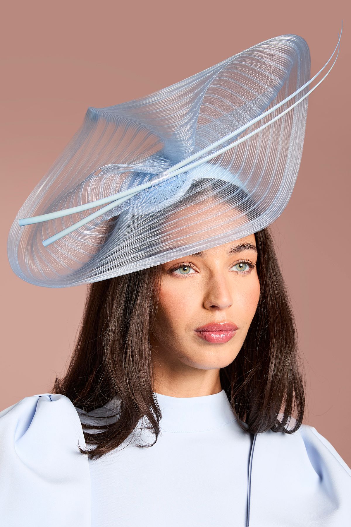 Coast Ice Blue Quill Detail Fascinator