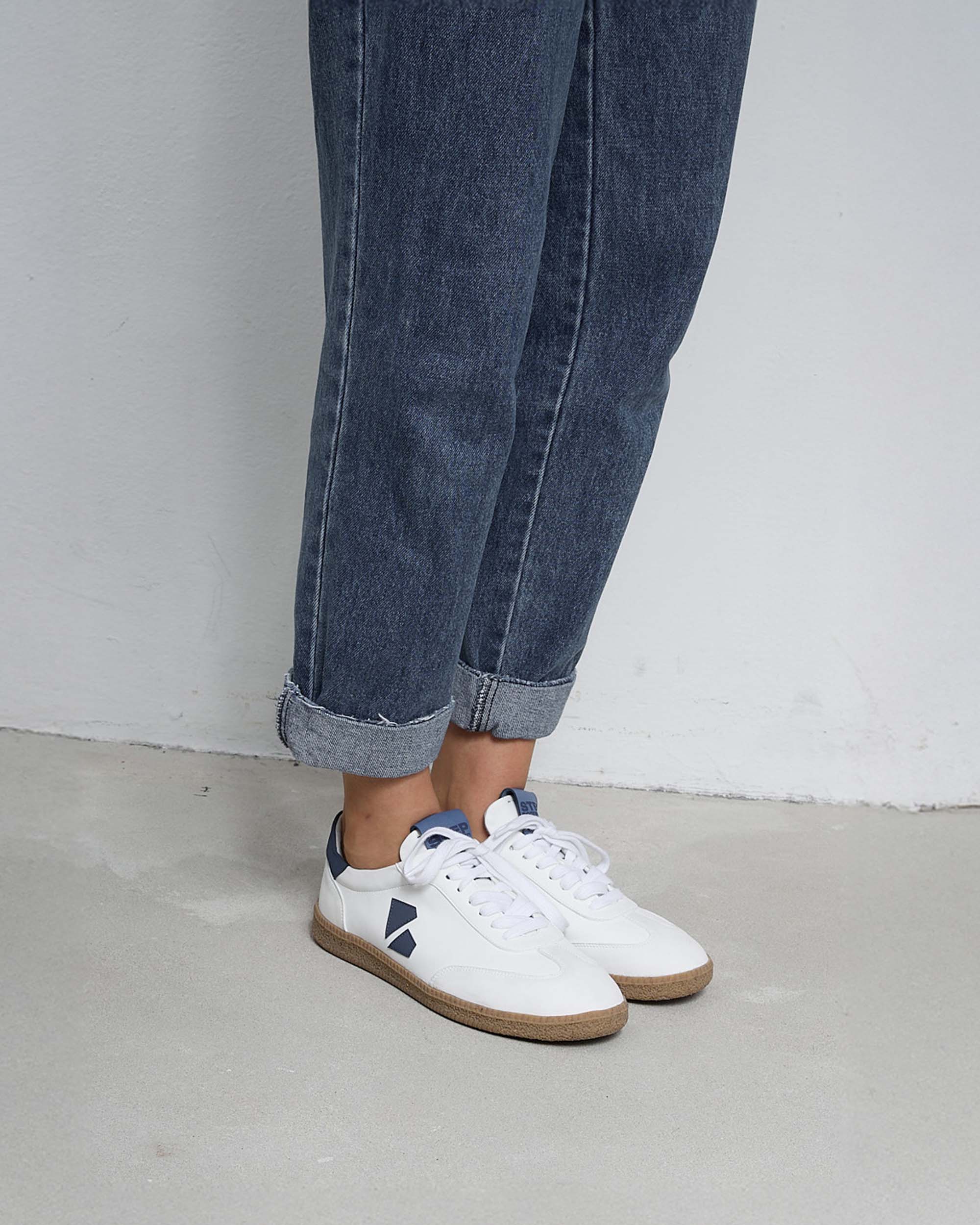 BOHEMA - Brava Sneakers Białe, ze skóry roślinnej, polska rodzinna marka