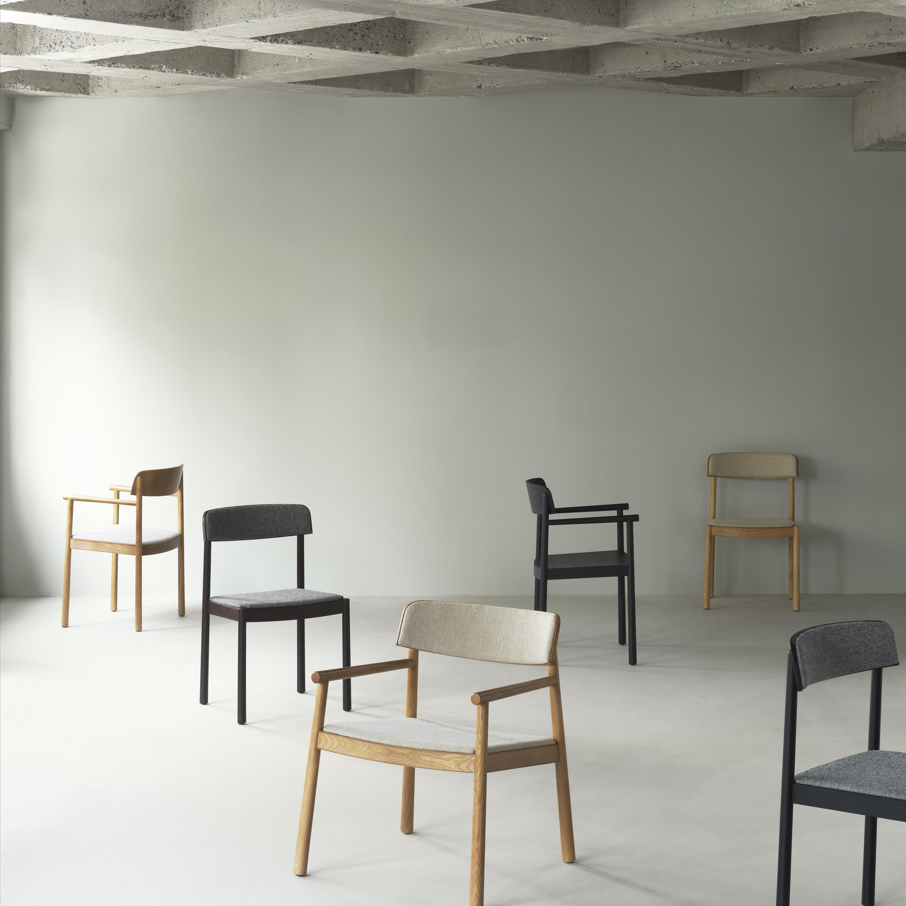 Normann Copenhagen Timb Fauteuil met Armleuning - Textiel - Beige / Ta