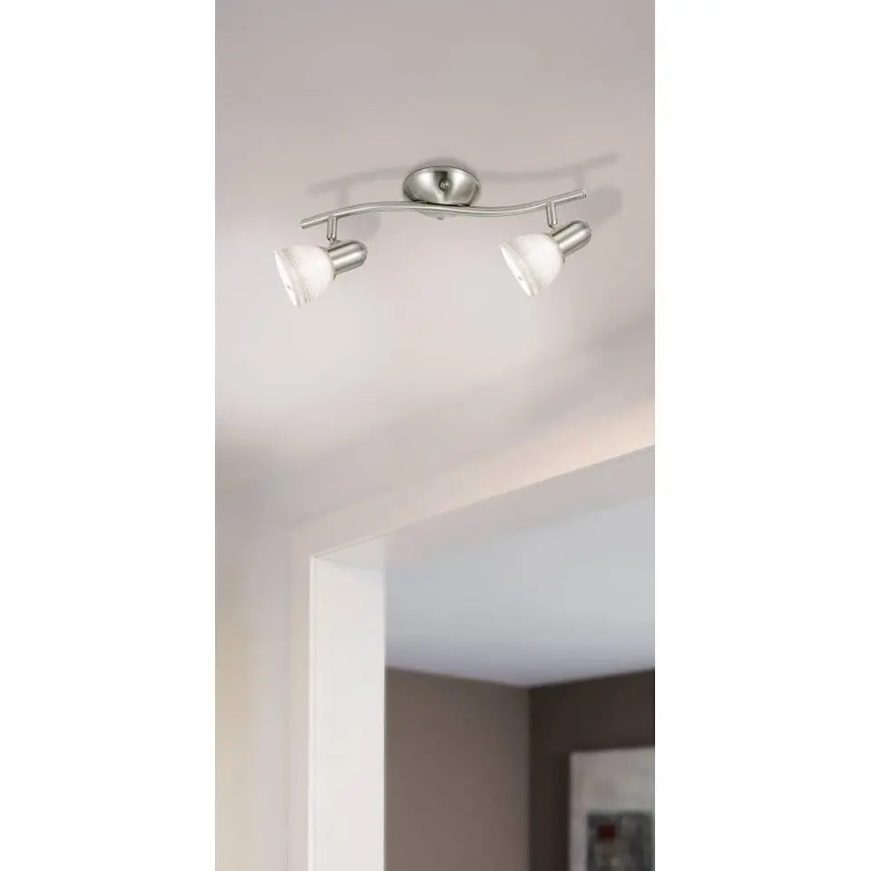 EGLO Dakar 1 Opbouwspot - E14 - 37 cm - Nikkelmat