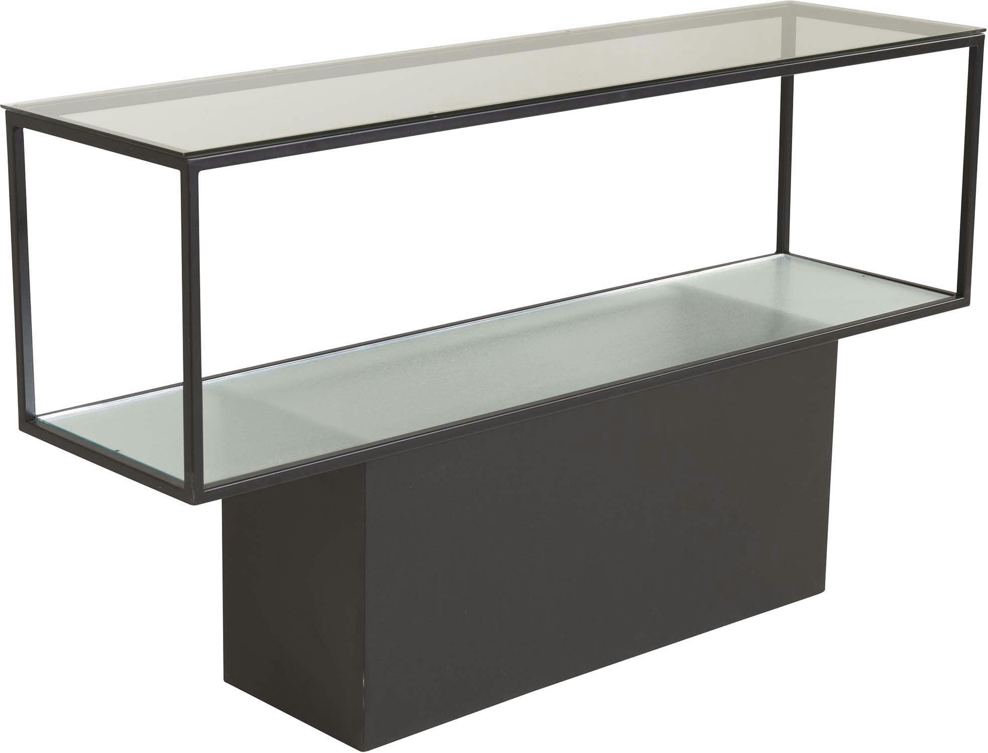 - Console en verre et acier maglehem
