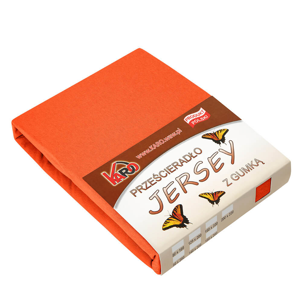 Prześcieradło jersey z gumką 60x120 ugier 052 KARO