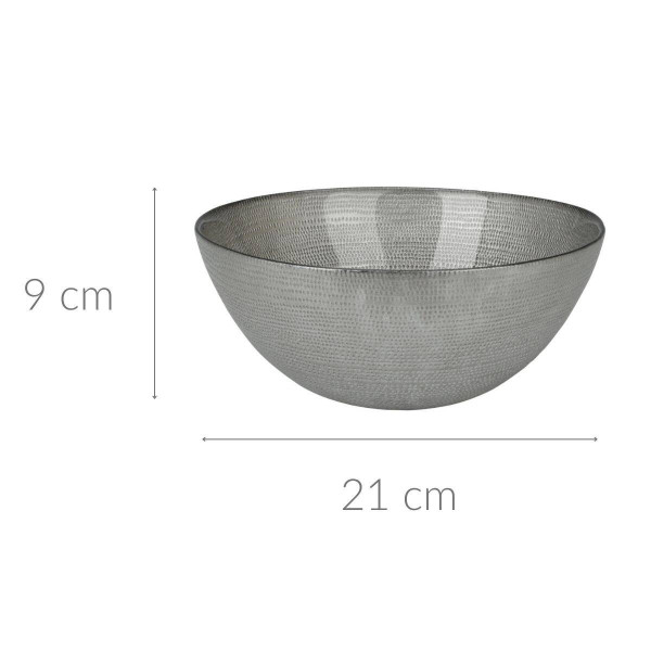 Misa dekoracyjna, szklana, Ø 21 cm