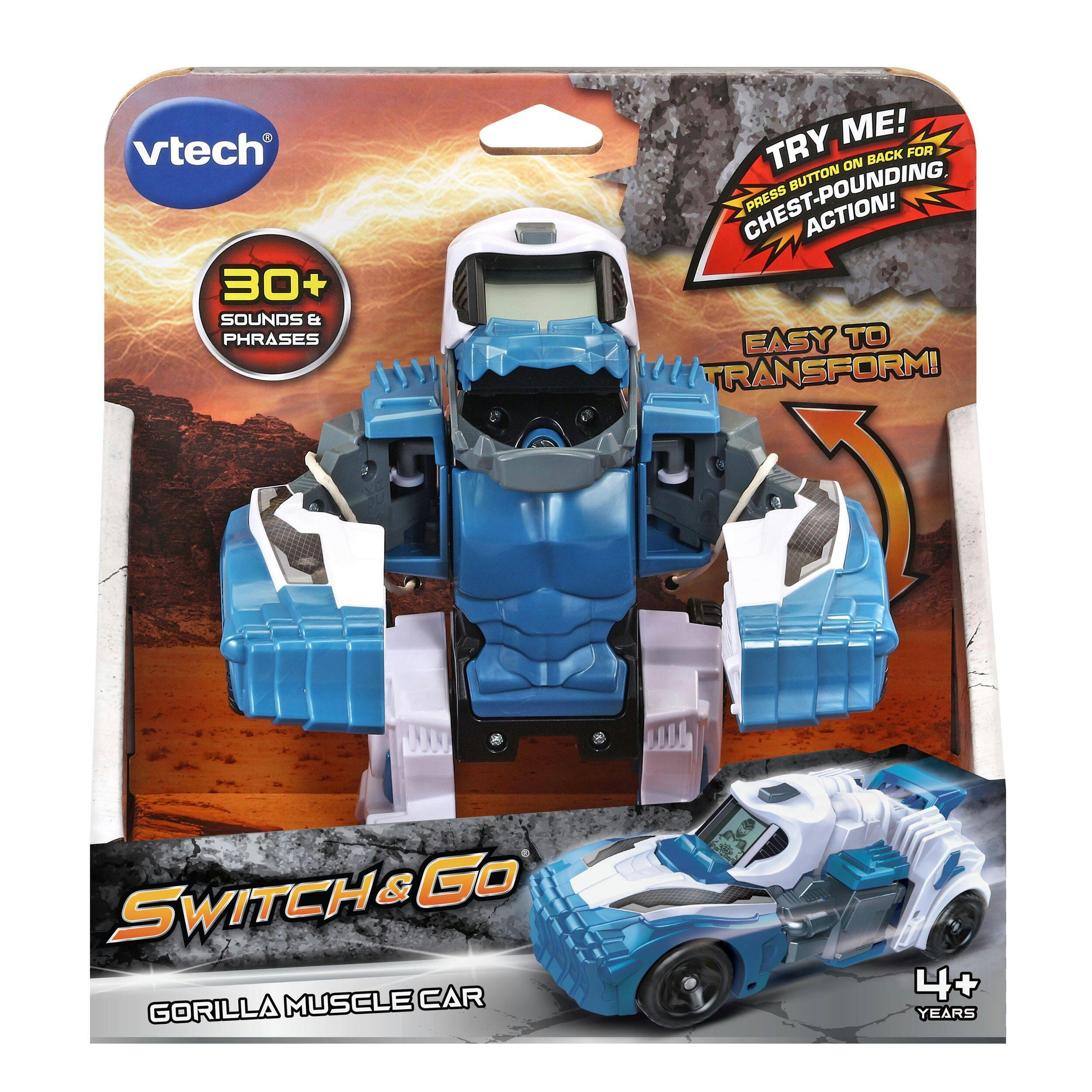 VTech Switch & Go Gorilla Muscle Car, English, Ages 4+