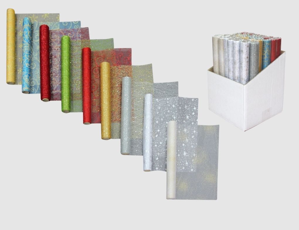 Dekostoff Organza Weihnachten