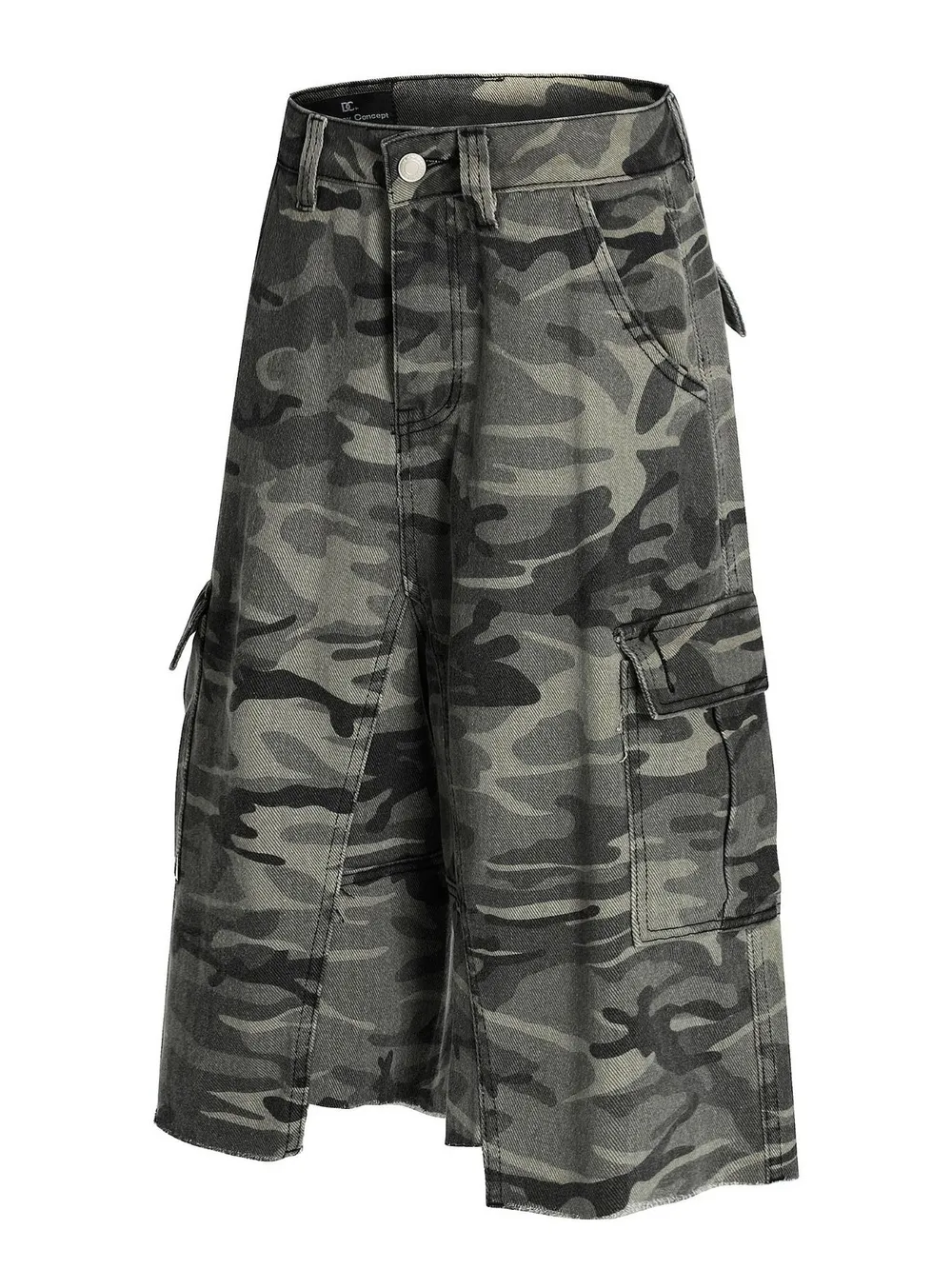 Men's Camouflage Cargo Capri Jeans