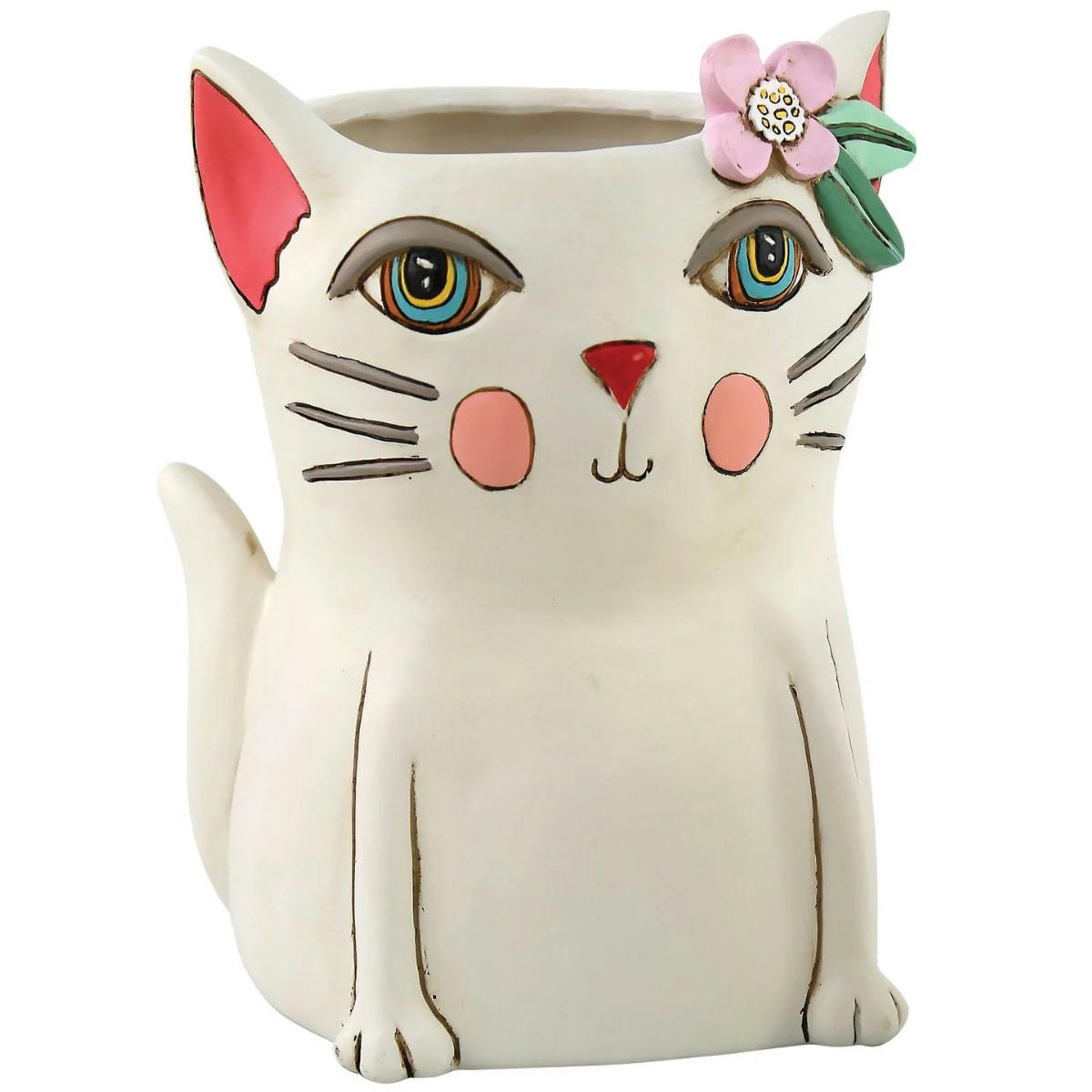 ALLEN DESIGNS - Cache pot de fleurs chat