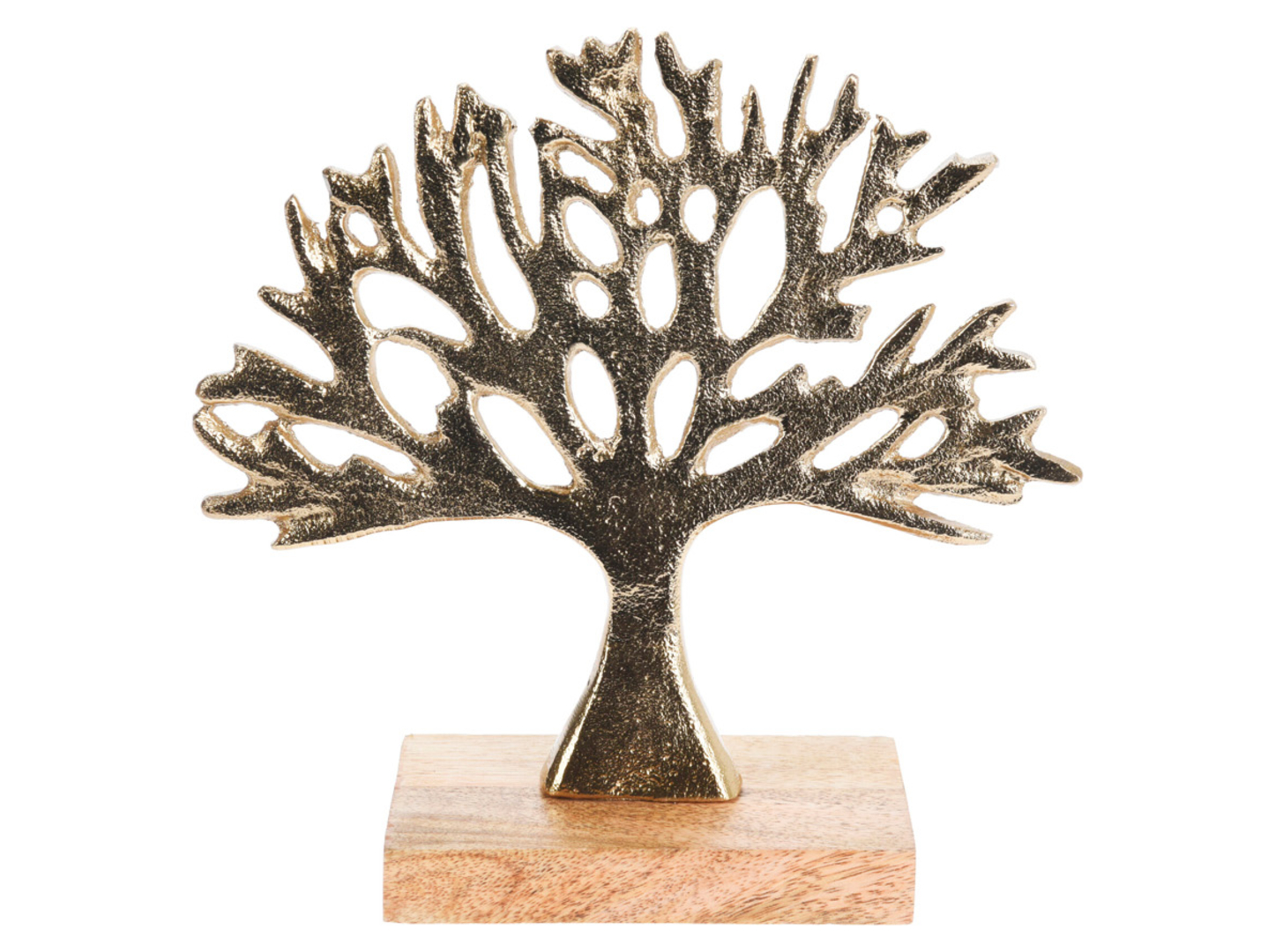 Figurka dekoracyjna drzewko 25,5 cm złote