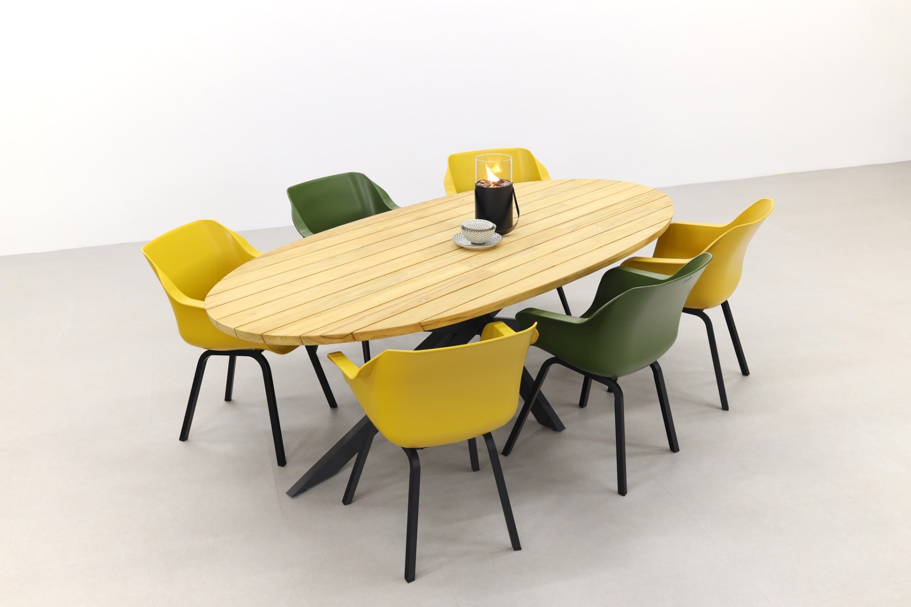 Hartman Sophie element yellow green Taste Prado 240x115 cm. tuinset