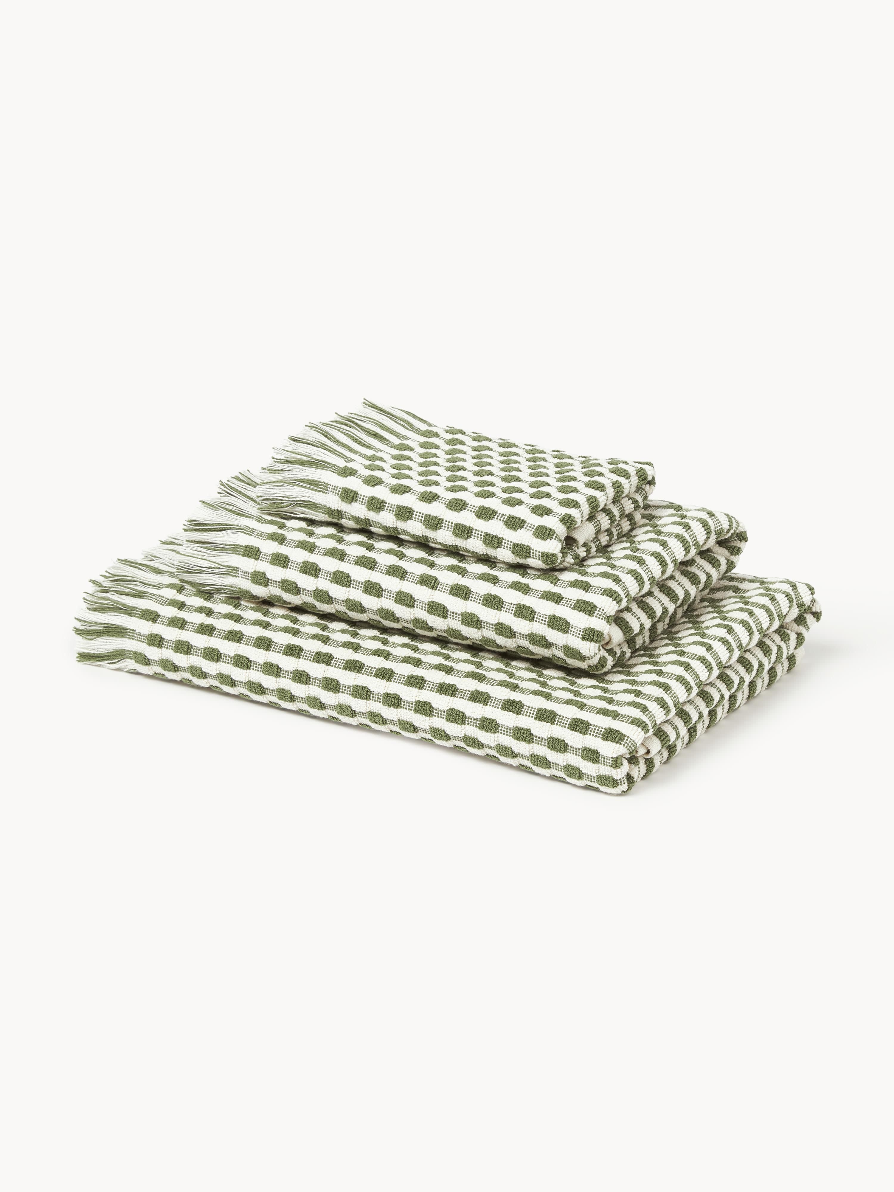 Hoch-Tief Handtuch-Set Juniper, in verschiedenen Setgrößen