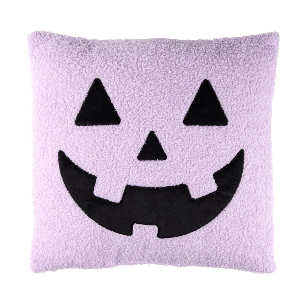 Coussin Halloween visage mignon polyester 40x40cm (3 modèles)