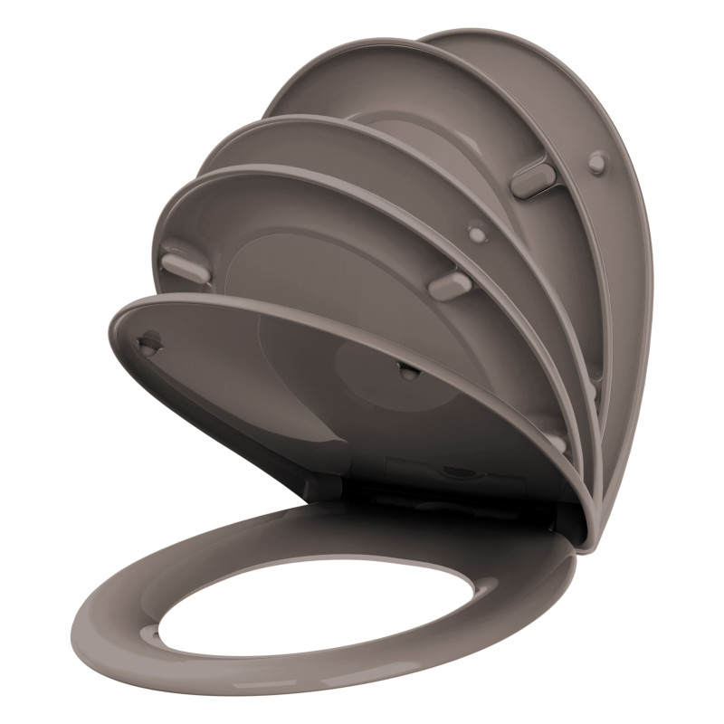 Abattant de toilette Fally en thermodur taupe ALLIBERT