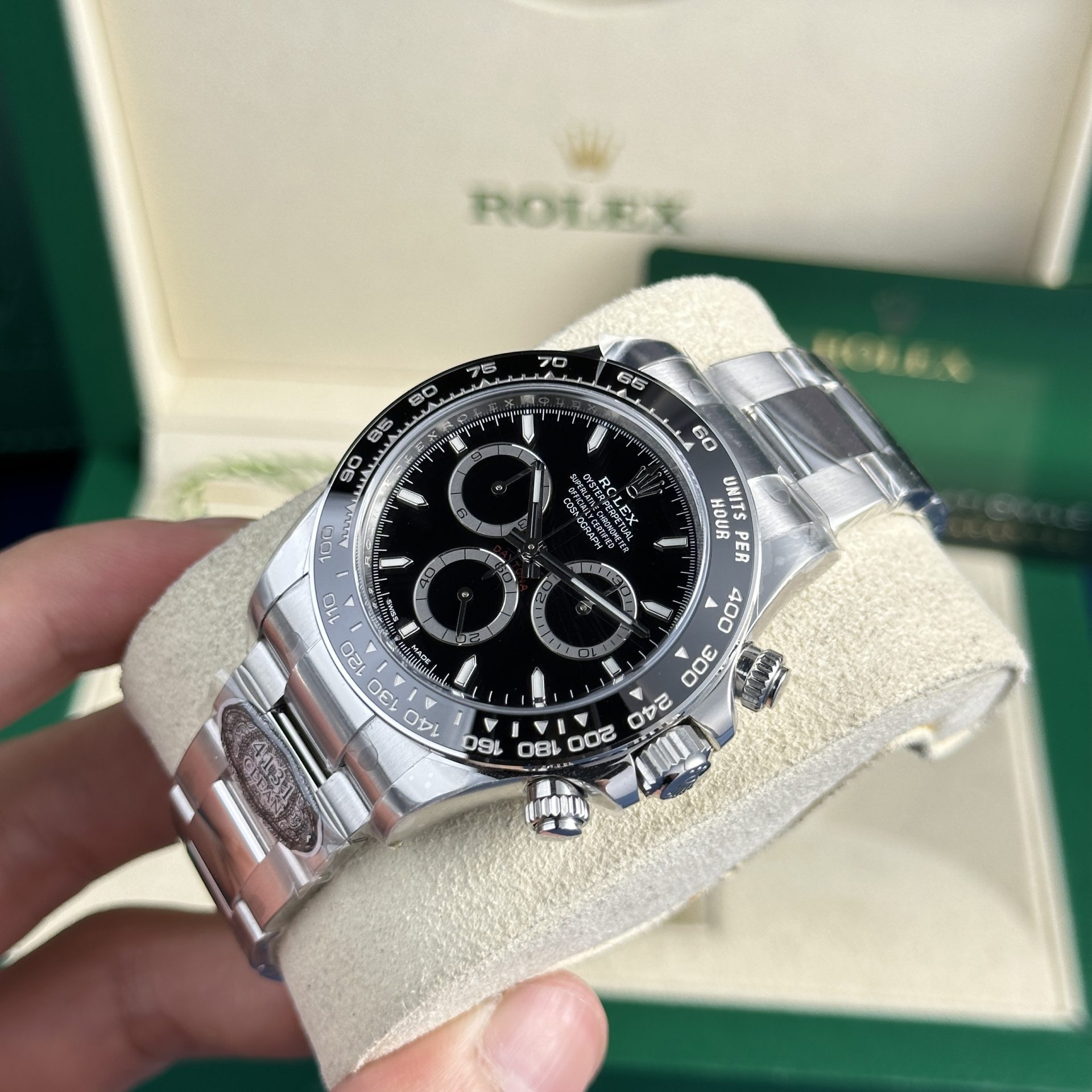 Rolex Daytona 126500LN Godzilla 904L Steel Black Dial 40mm Oyster Super Clone