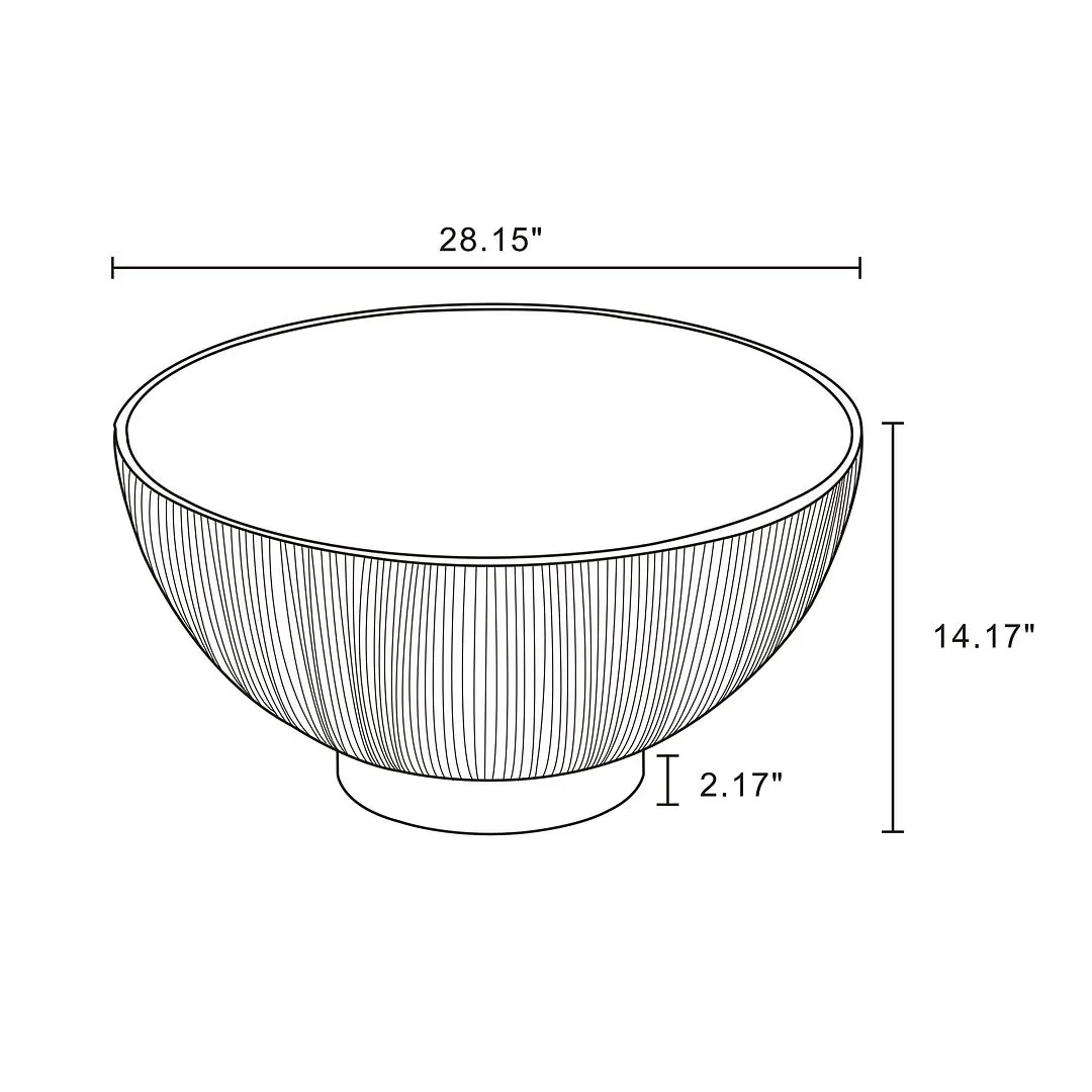 Manhattan Comfort Modern Anderson Upholstered Coffee Table