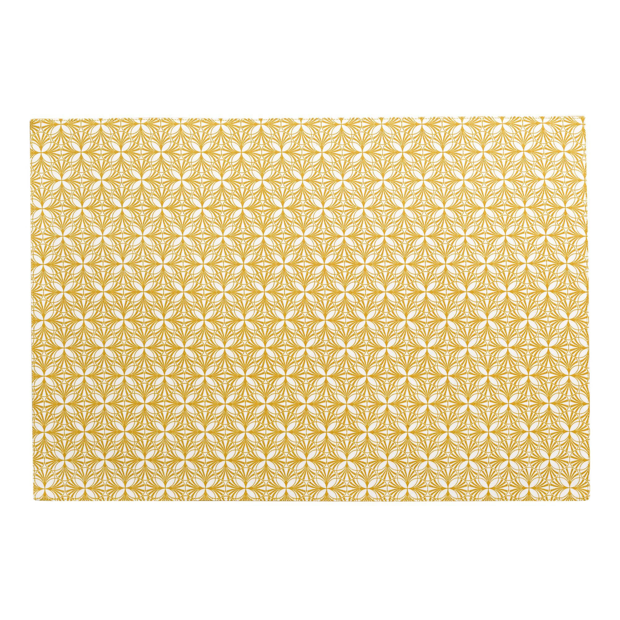 CALYPSE - Set de table  en coton curry 33 x 48