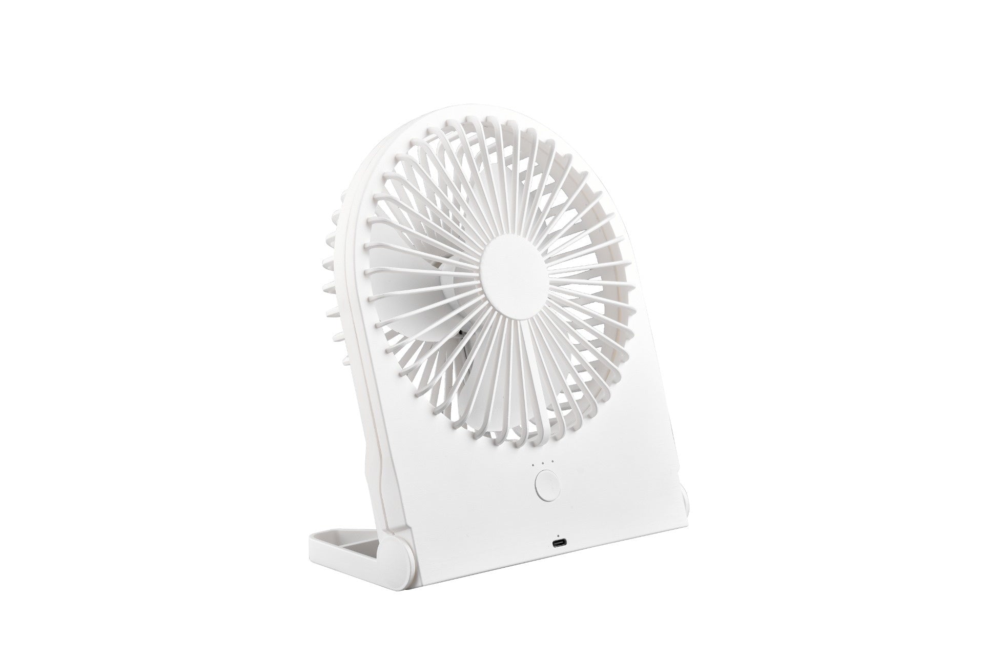 Trio Leuchten Tafelventilator Breezy - H 23 cm - Accu oplaadbaar - wit