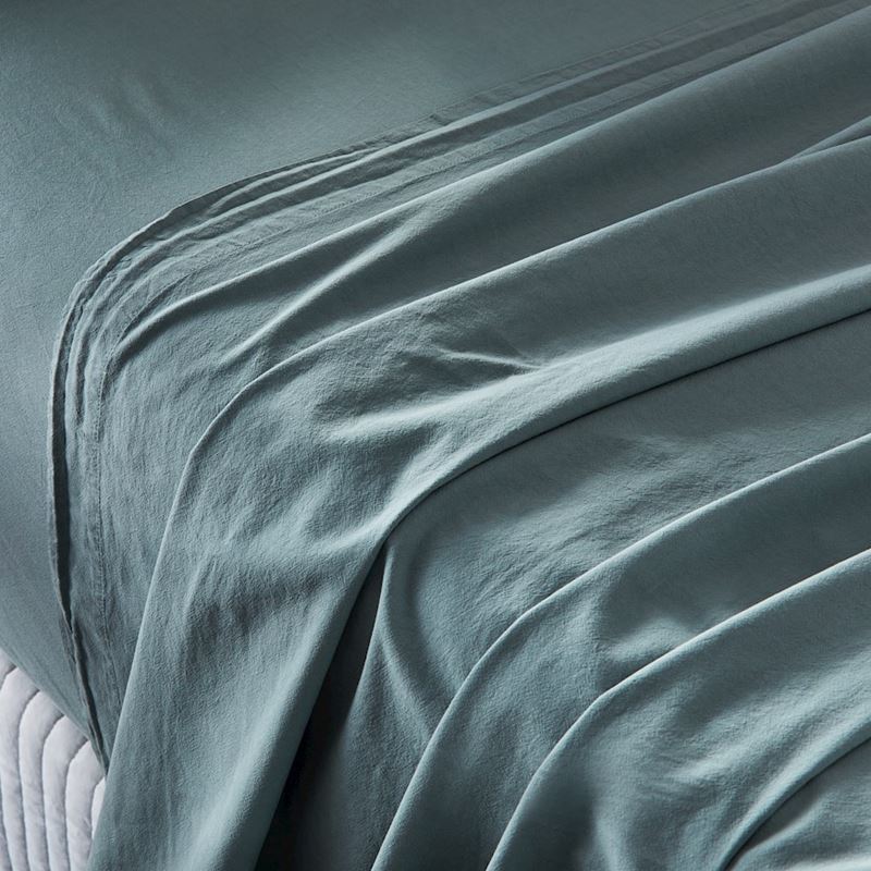 Stonewashed Cotton Sage Sheet Set