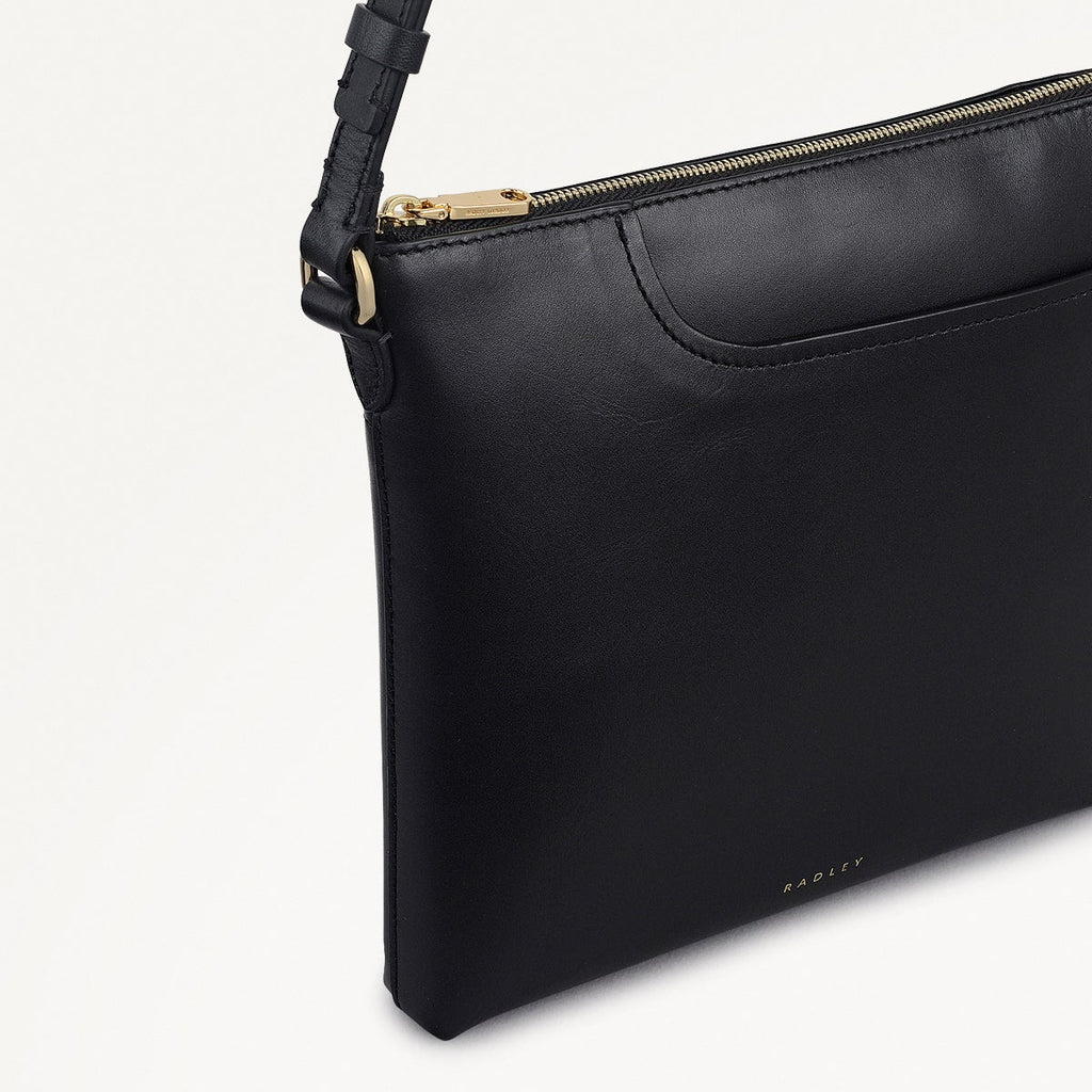 Pockets - Small Ziptop North-South Cross Body Bag