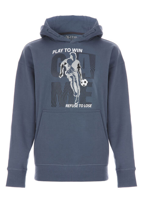 Older Boys Blue Football Hoody