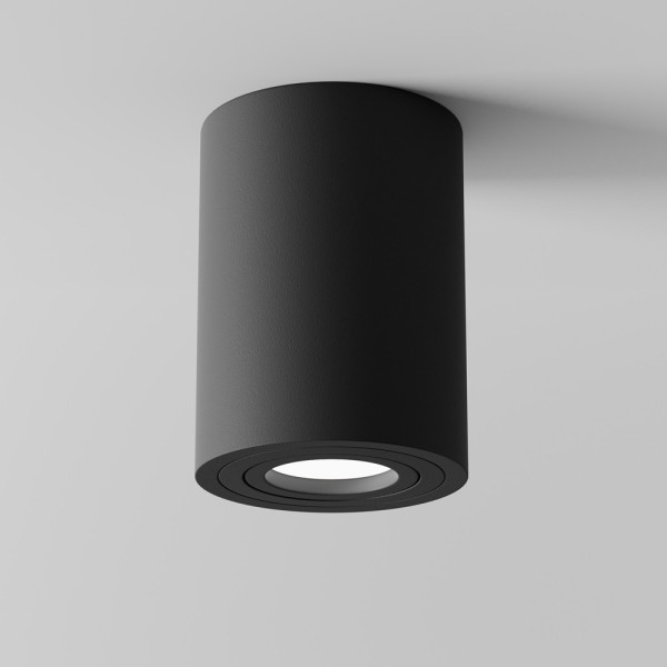 Spot reflektor okrągły czarny ATOM 1xGU10x50W IP20 Maytoni