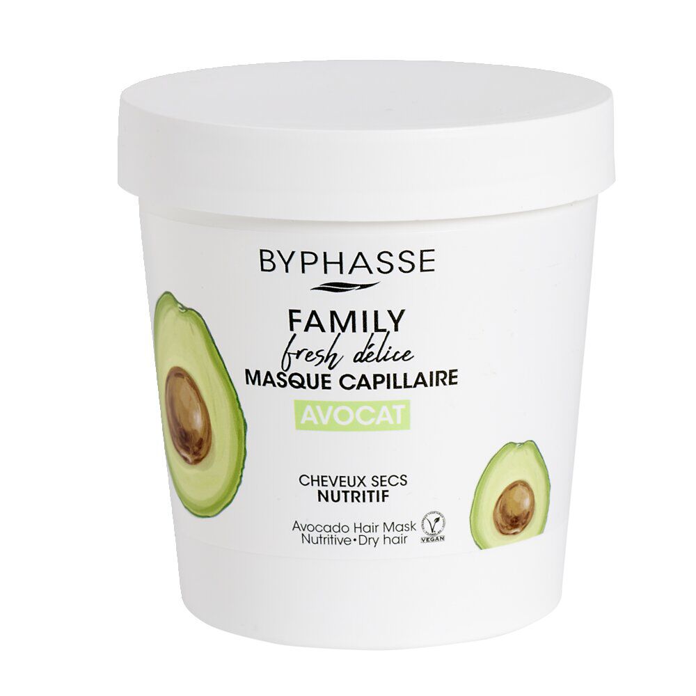 Masque capillaire Byphasse Family Fresh avocat cheveux secs 250ml