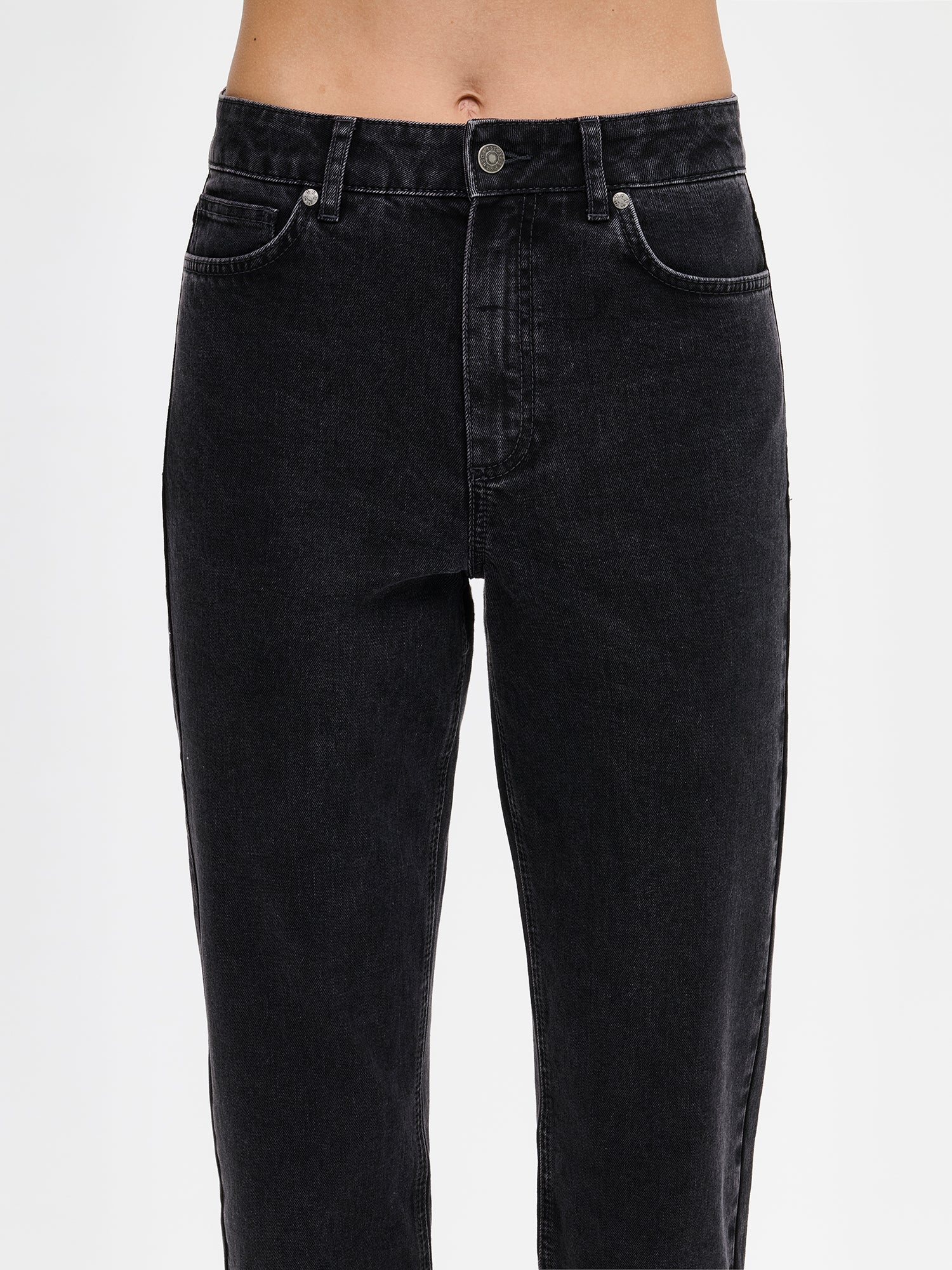CROPPED KAPEE farkut - harmaa