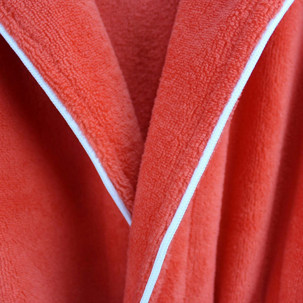 TEDDY CORAIL - Peignoir  coton & autres fibres orange S