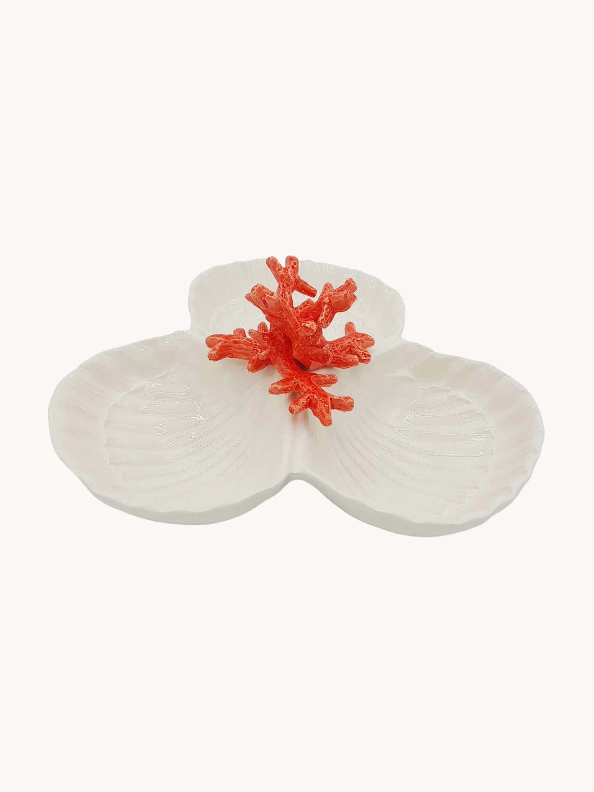 Handbemalte Servierplatte Coral