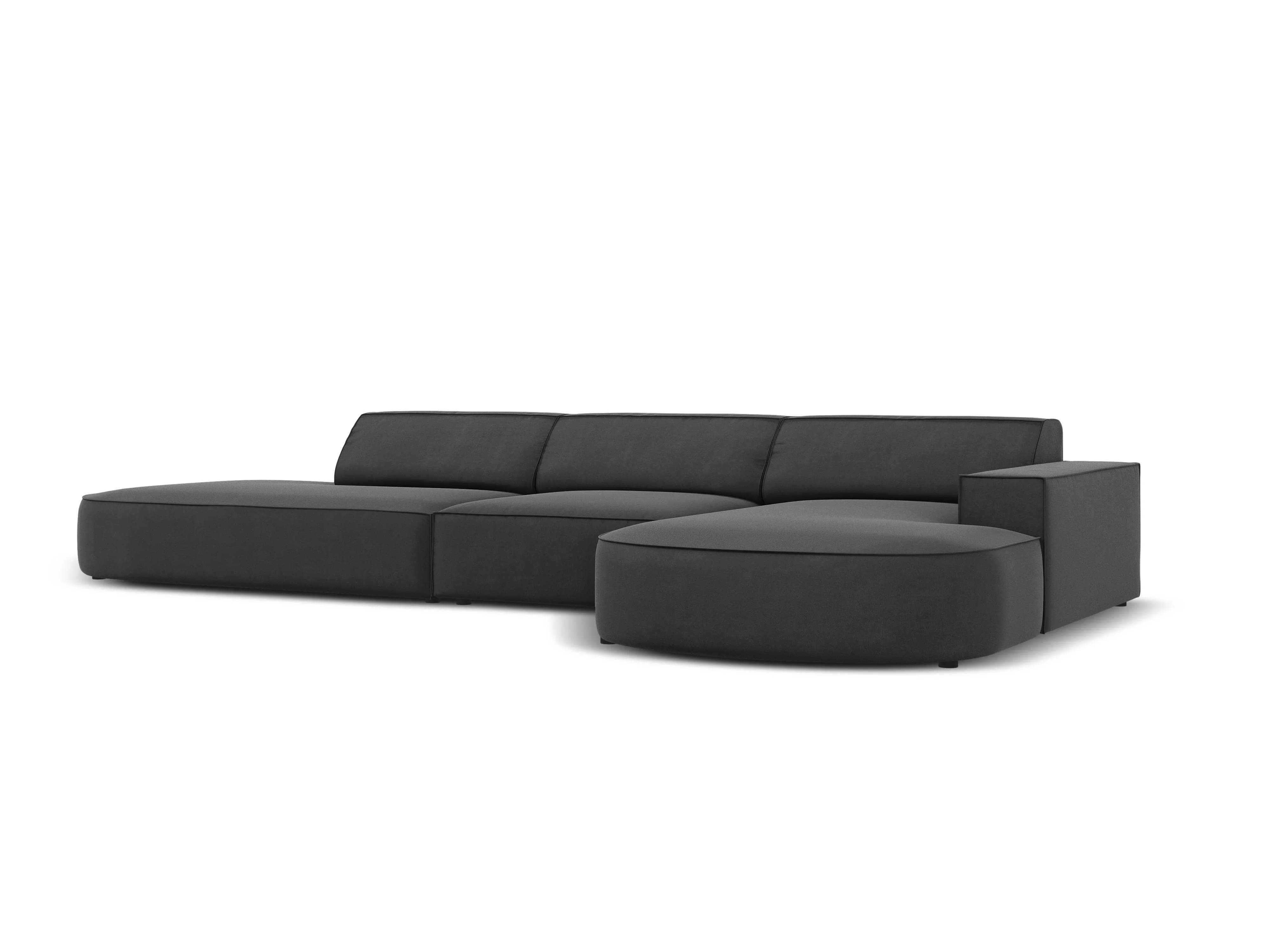 5-zits hoekbank Jodie velvet Chaise Longue rechts