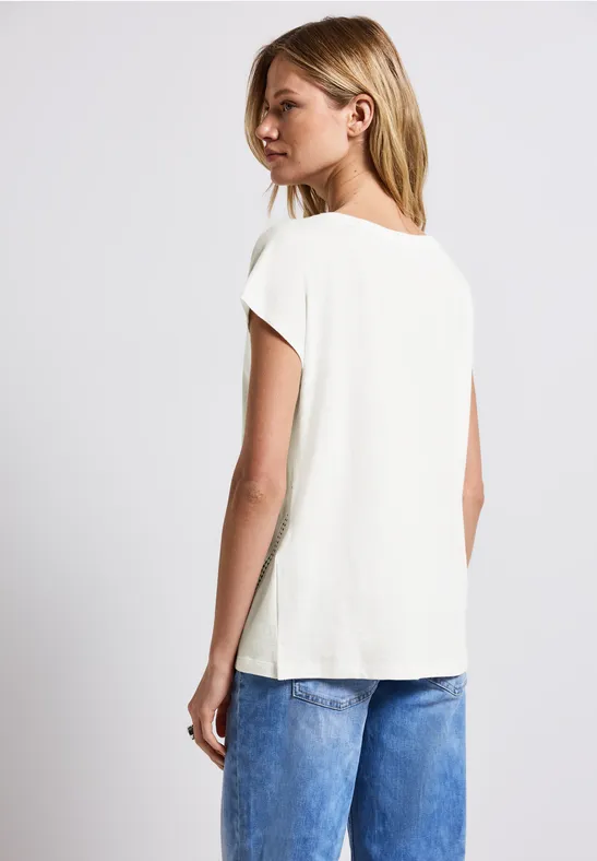 Shirt mit Häkeldetails