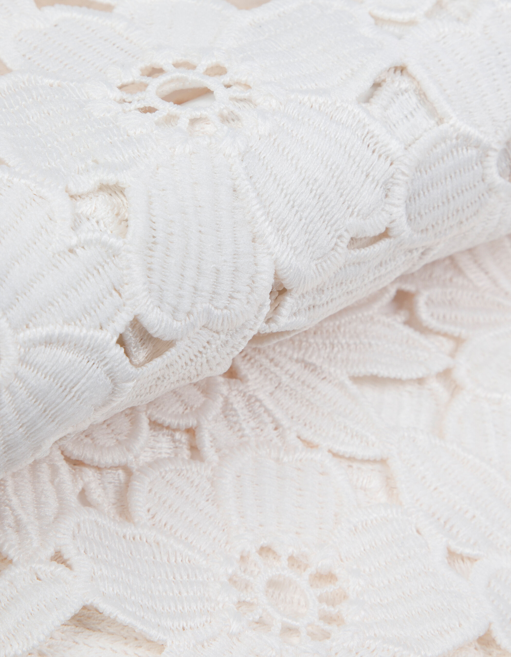 Veste courte blanche dentelle esprit boléro Femme