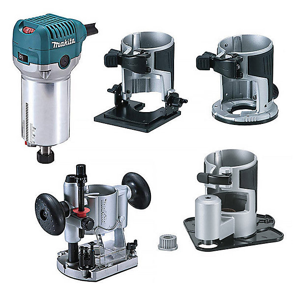 Affleureuse-défonceuse Makita Rt0702cx3j (4 En 1) 8mm 710w   Makpac