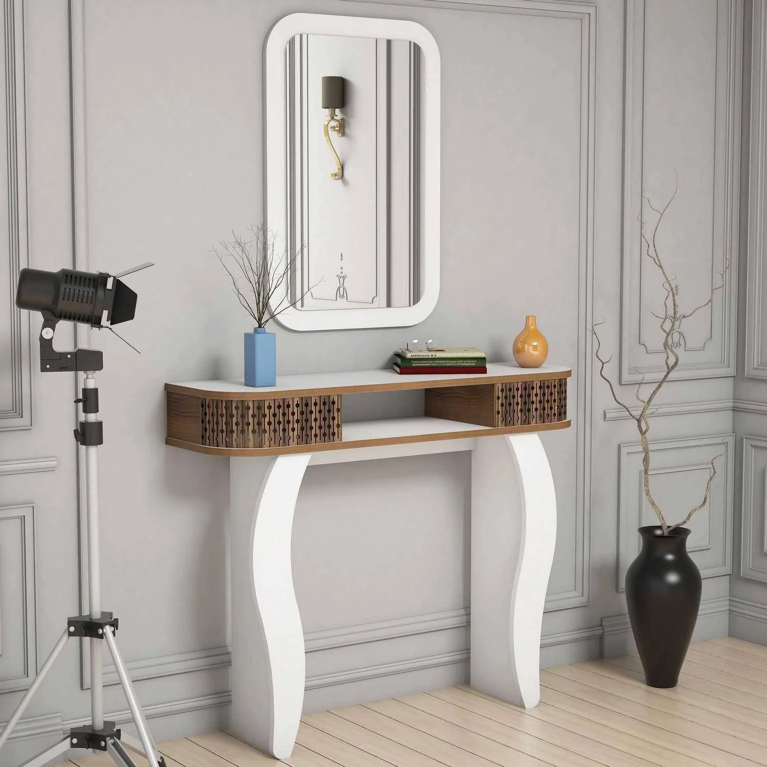 Kaptafel met spiegel Damla