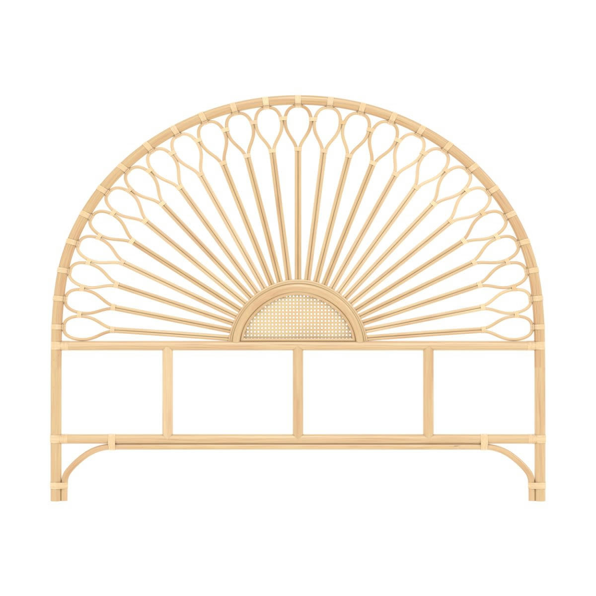 ALAN - Tête de lit en rotin naturel 160 cm