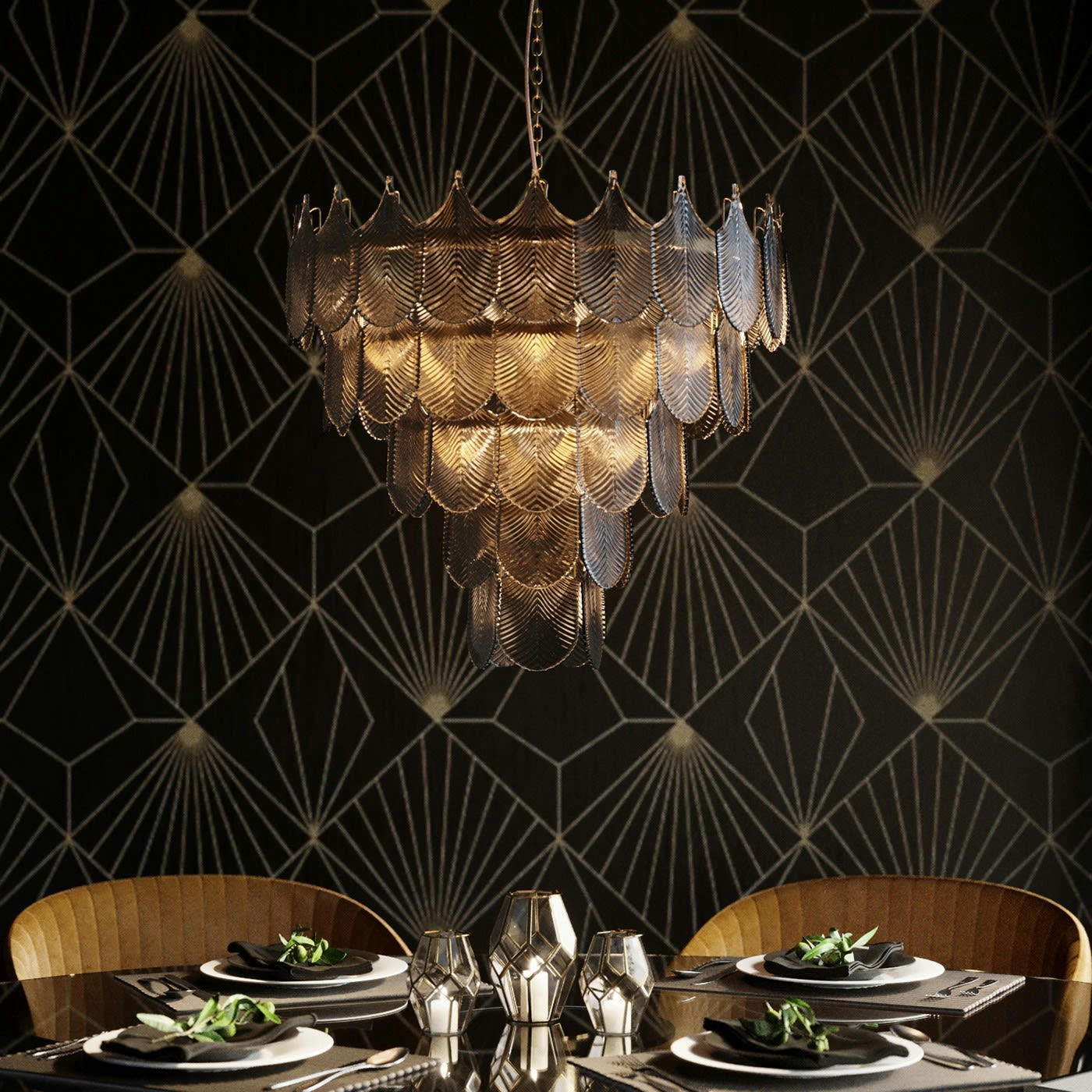 - Lustre Botania 62cm Kare Design