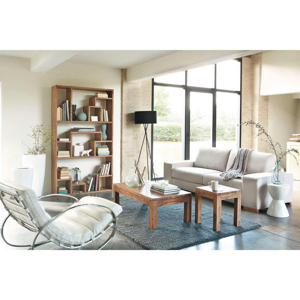 Stockholm - Table basse en sheesham massif