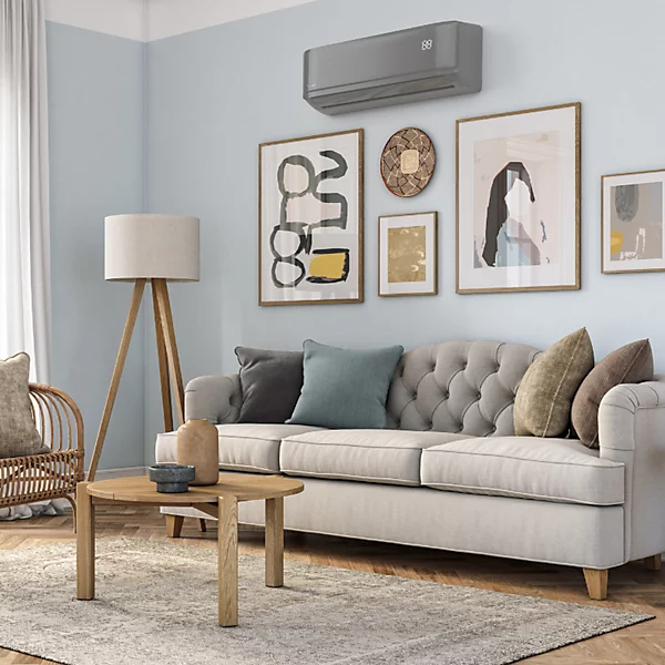 Climatiseur mural réversible HDMB Harmonia Gris 5 kW WiFi intégré - AIRWELL - 7SP024040