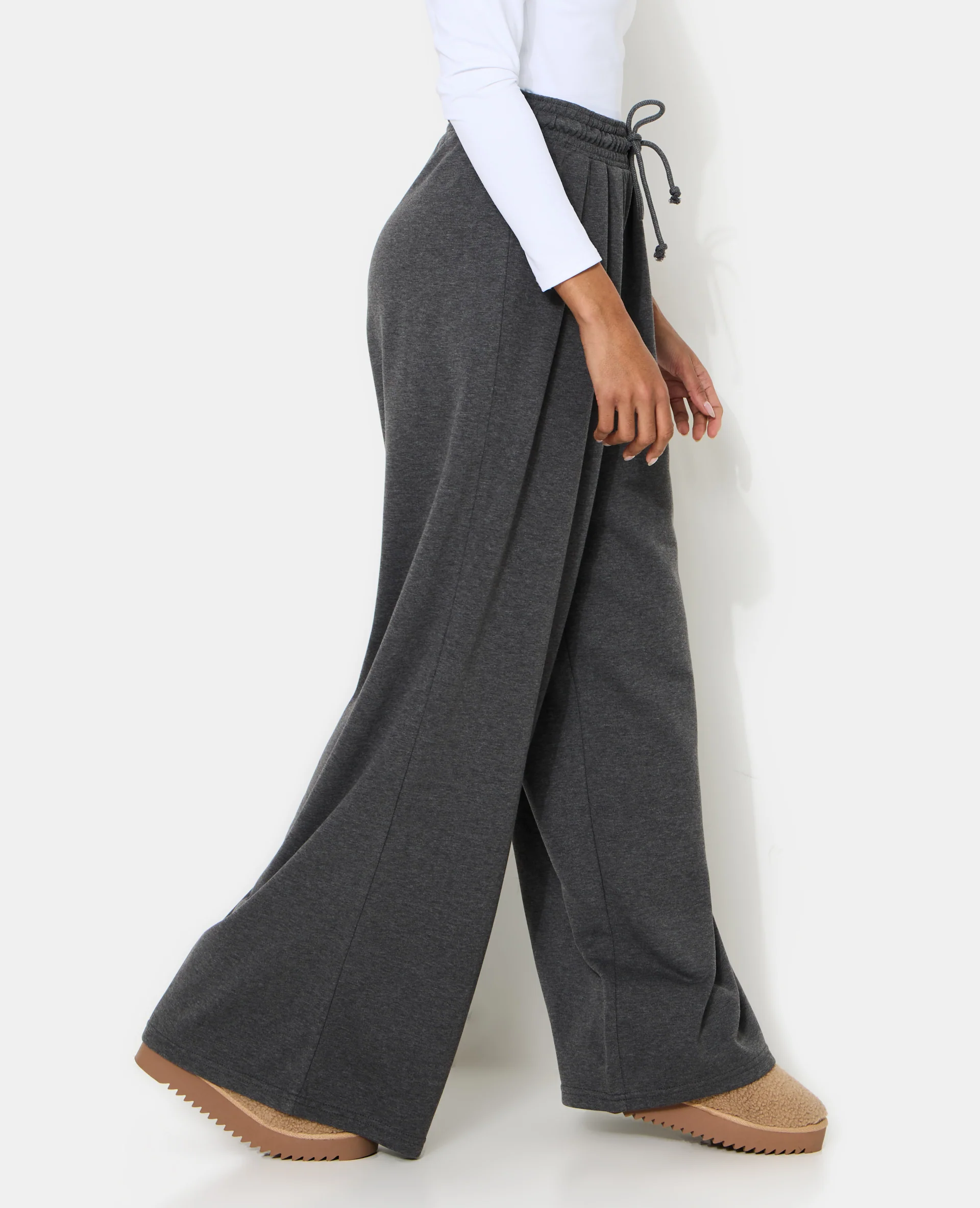 Pantalon de jogging extra large avec pinces bas droits