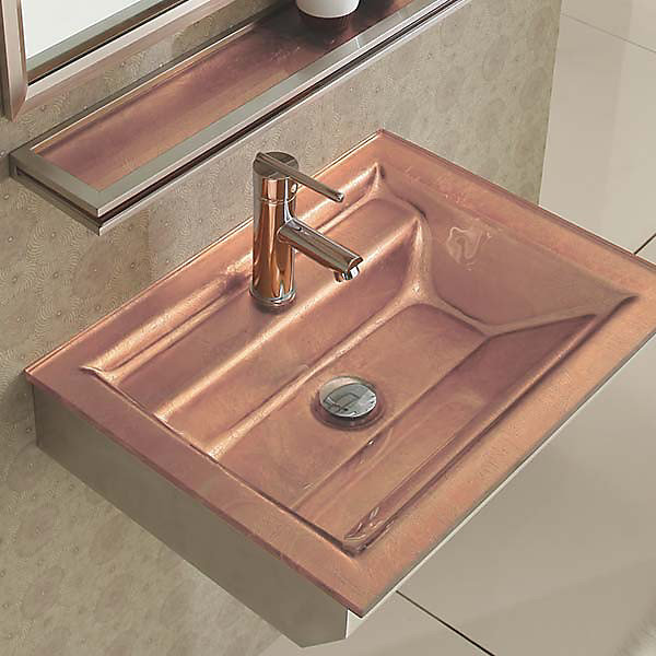 Lavabo suspendu en verre Quarto