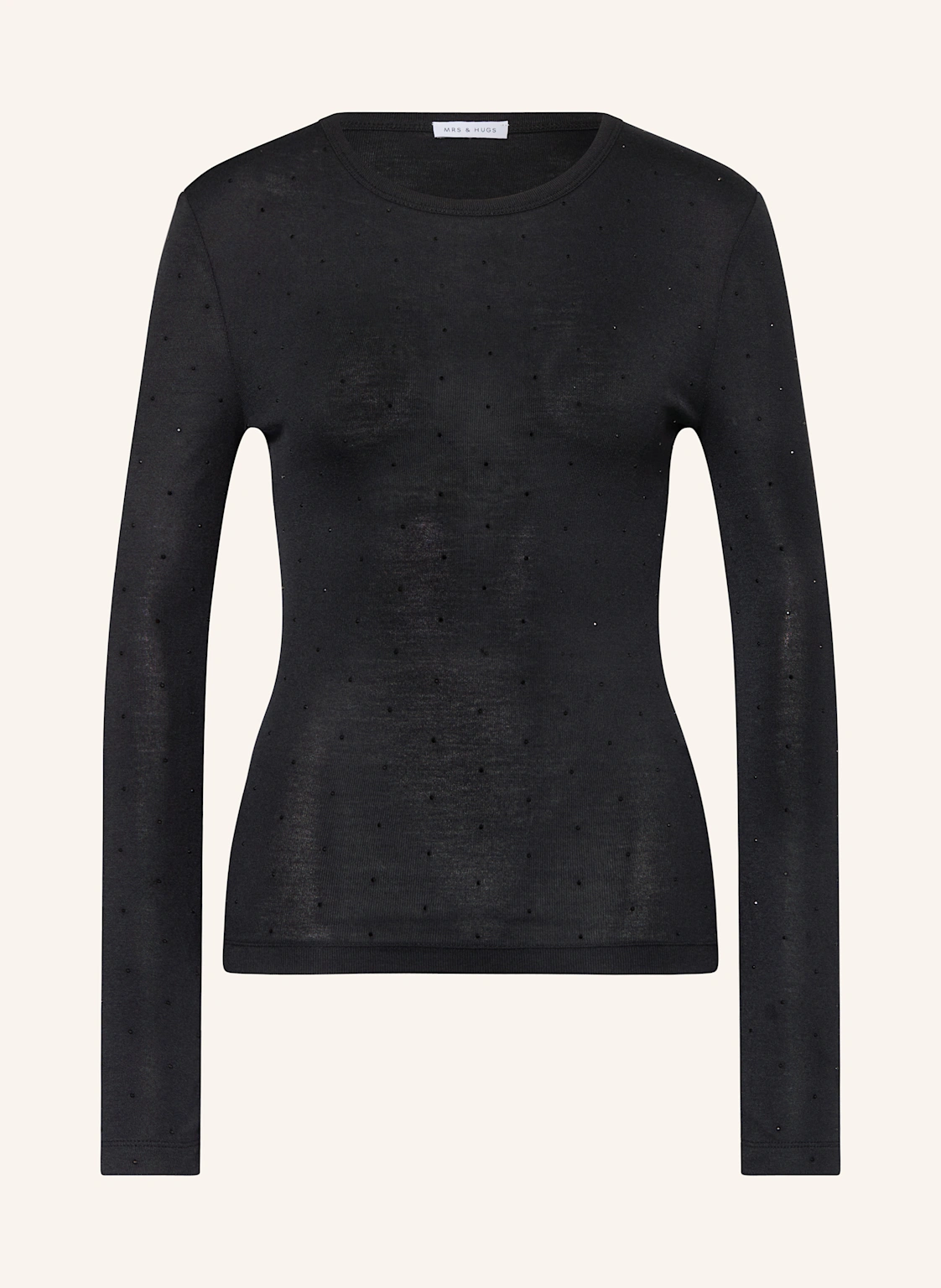 MRS & HUGS Longsleeve mit Schmucksteinen