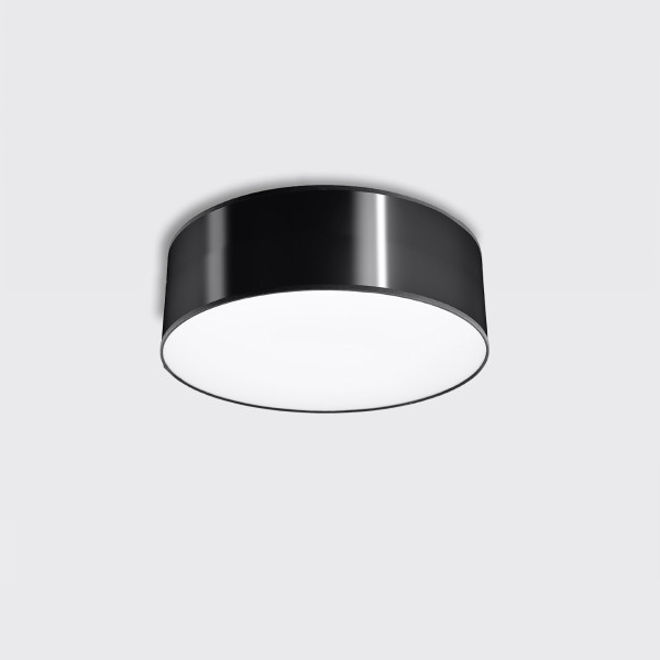 Plafon PIAZZA czarny 1xE27x15W wym:11x25x25cm IP20 Pure Lume