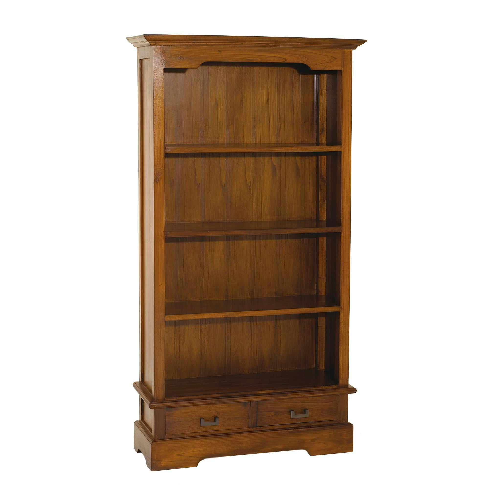 Bibliothèque Acajou verni 98x180cm LOLA