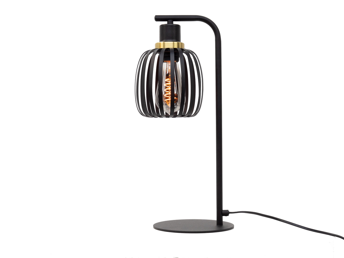 EGLO tafellamp Pocicas - e27 - 50 cm - zwart/goud