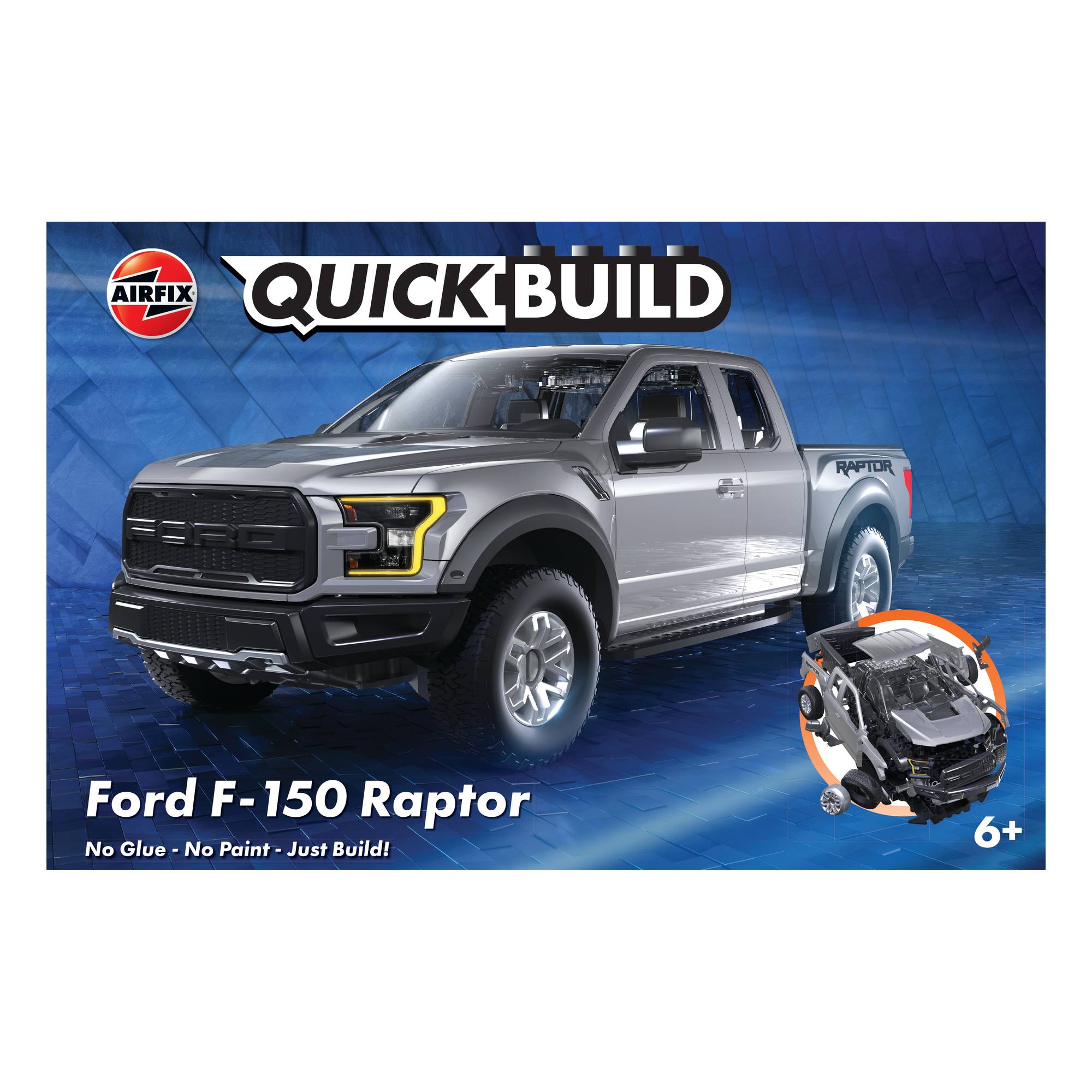 Airfix Quickbuild Grey Ford F-150 Raptor Model Kit