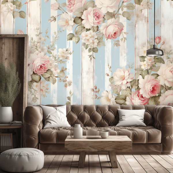 Feeby Fototapeta, Kwiaty Shabby Chic 150x105