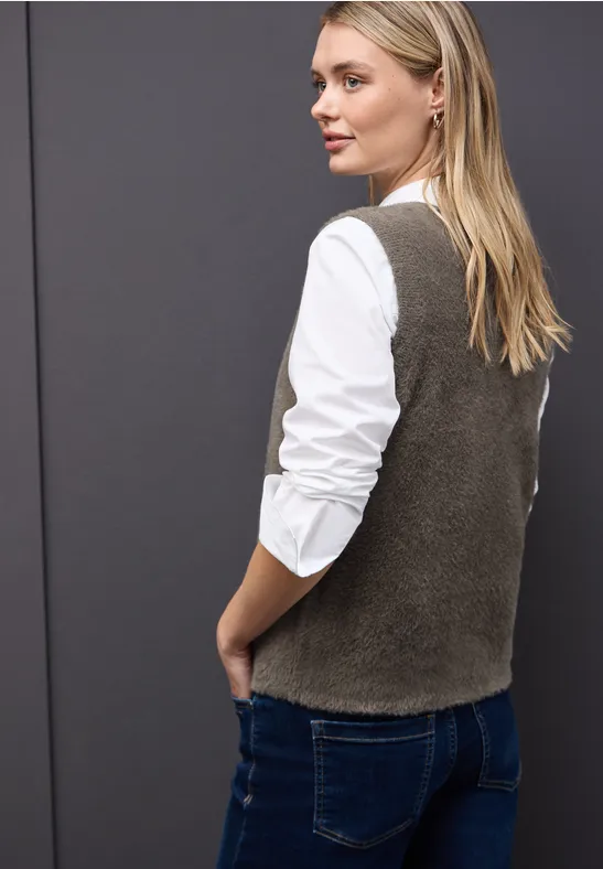 Ärmelloser Pullover