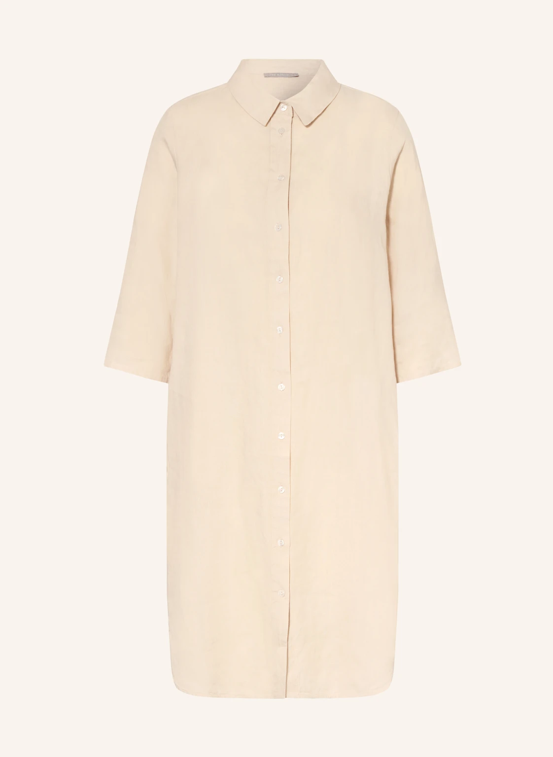 (THE MERCER) N.Y. Hemdblusenkleid aus Leinen mit 3/4-Arm
