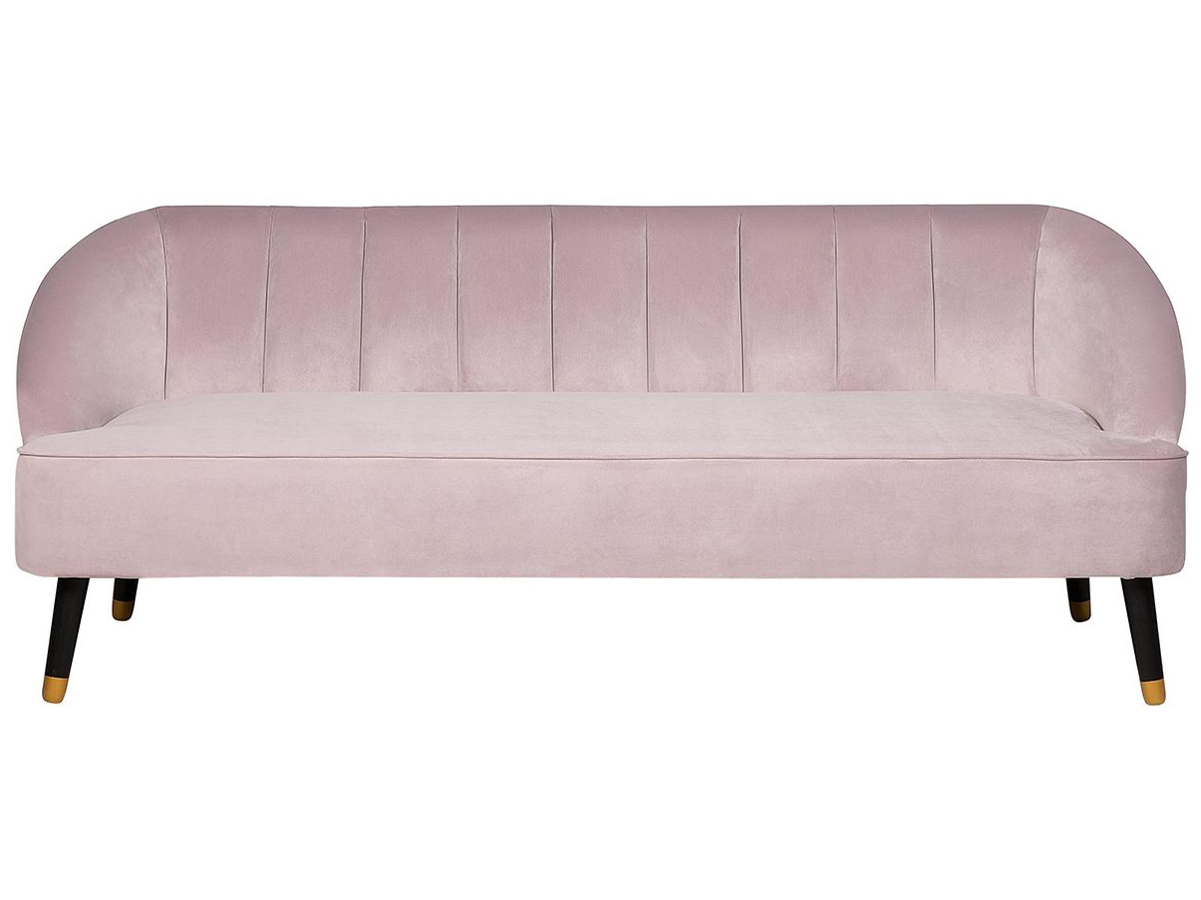 Sofa 3 Seater ALSVAG Velvet Pink